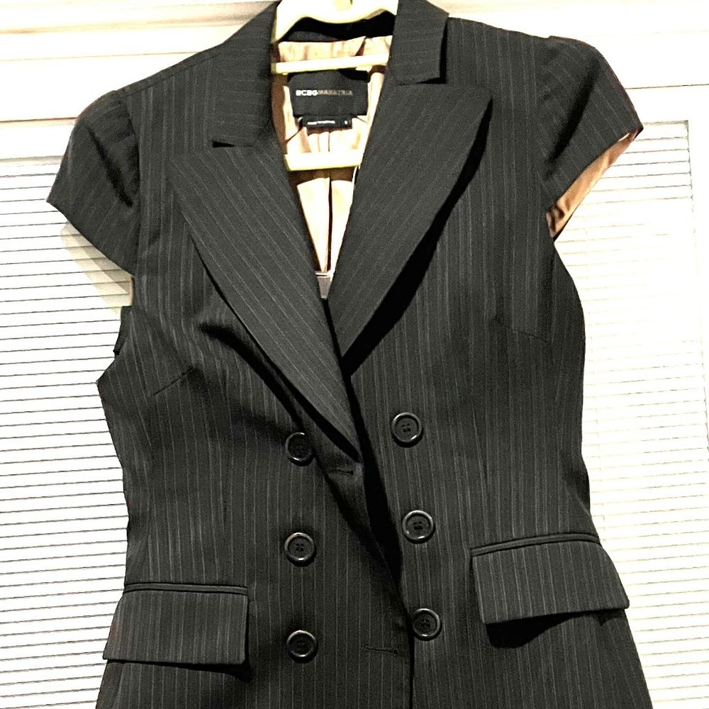 BCBG Maxazria Pinstripe Skirt Suit Set